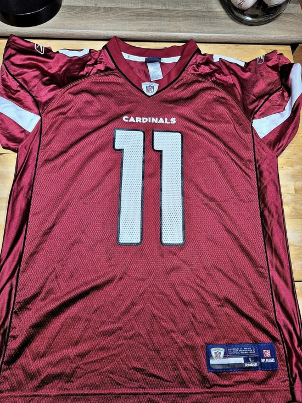 Reebok Larry Fitzgerald #11 Arizona Cardinals jersey Red